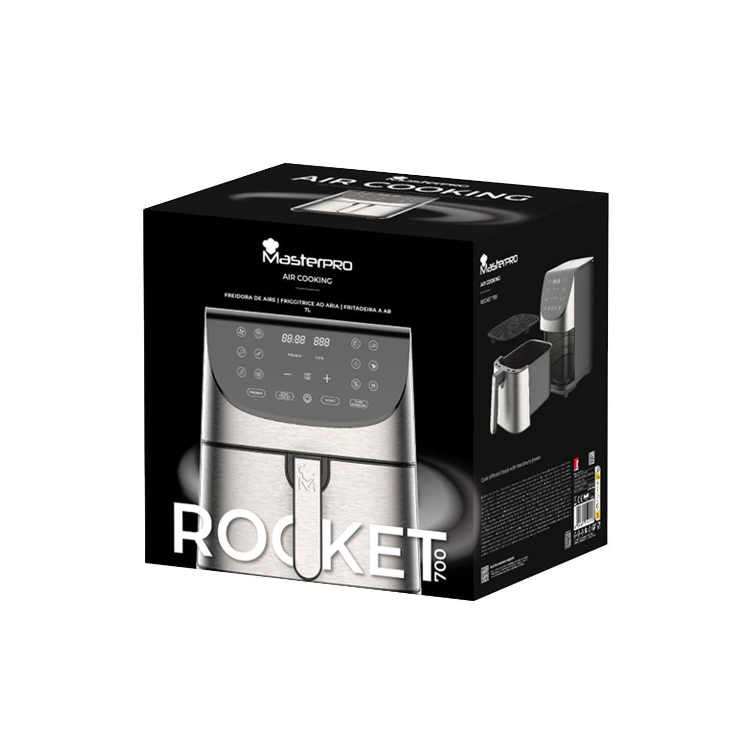 MASTERPRO - Friggitrice ad aria Rocket 700 7 litri 1800Watt